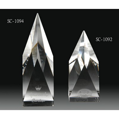 Large Crystal Steeple Award (2½" x 2½" x 7½")