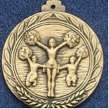 2.5" Stock Cast Medallion (Cheer Pom-Pom)