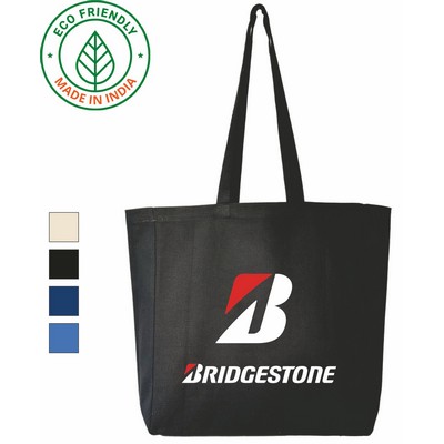 Promotional Eco Friendly Black Canvas Grocery Tote