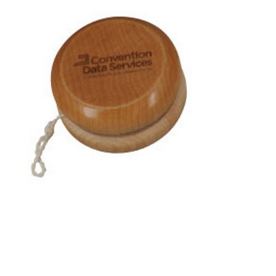 YOYOL-NAT - Natural Finish Wooden Yoyo - Laser