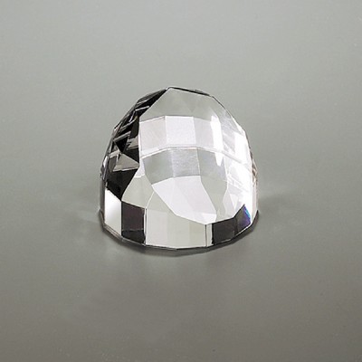 Optical Crystal Dome Paperweight (Sandblast)