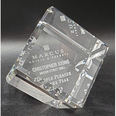 2" Crystal Cube Award