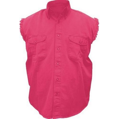 Red Men's Sleeveless Shirt