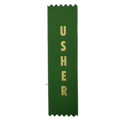 Stock Pinked End Ribbon (1 5/8"x6") - Usher
