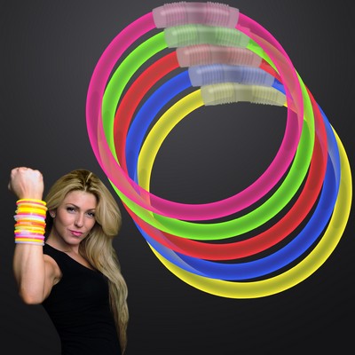 Assorted Color 8 Inch Glow Bracelets - BLANK