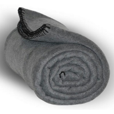 Fleece Throw Blanket 50"x60" - Charcoal Grey