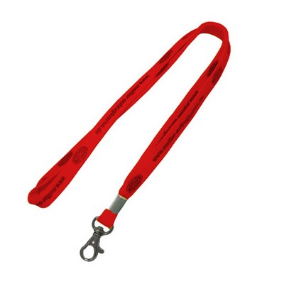 5/8" Red Tubular Lanyard (15 Mil)