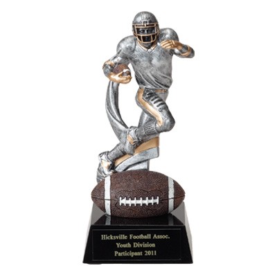 7 ¼" Football Trophy w/Football Player
