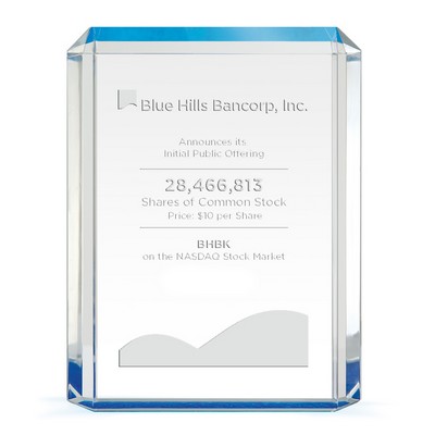 Engraved Blue Shimmer Acrylic