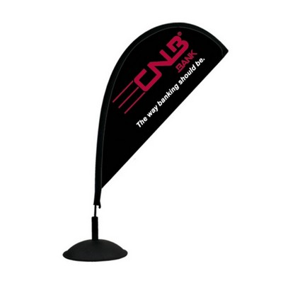 Flex Blade Teardrop Tabletop Flag Mini Double Sided 14"H