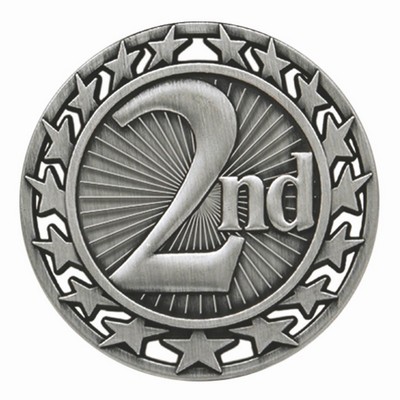 Star Border Second Place Medal