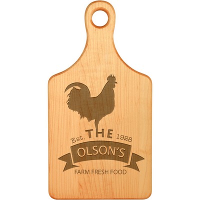 13.5" x 7" Maple Paddle Shaped Cutting Board