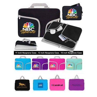 Promotek iBank® Neoprene Case for 15" Laptop Tablet Notebook with handle