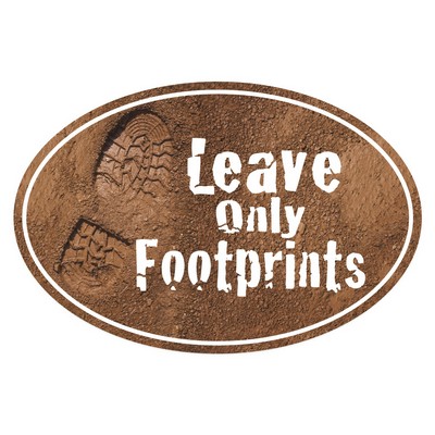 Oval Sticker | 4" x 6"| White Vinyl | Ultra Removable Adh Back | Digital