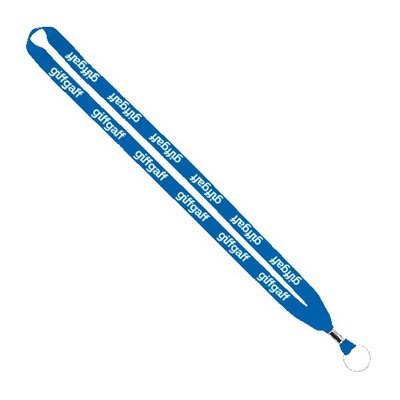 IMPORT Rush 5/8" Polyester Lanyard with Silver Crimp & Split-Ring