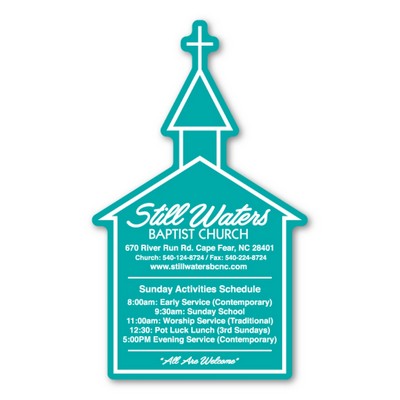Church Magnet - 2.25" x 3.75" - 30 mil - Outdoor Safe
