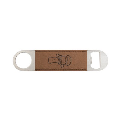 Leatherette Bottle Opener (Dark Brown)