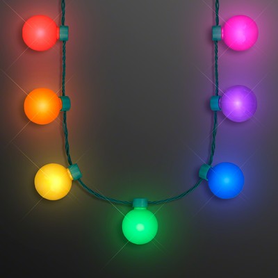 Light Globes Rainbow Party Necklace - BLANK