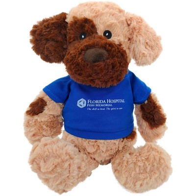 14" Embroidered Eye Brown & Tan Dog