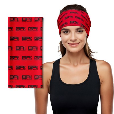 FlexFiber™ Cool Neck Gaiter Head Scarf - Overseas Production OCEAN (19"x 10")