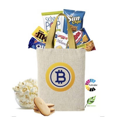 Eco Friendly Tote with Snacks