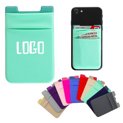 Double Pocket Stretch Lycra Phone Wallet/Card Holder