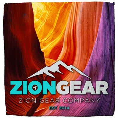 Imaged Micro-Fiber (Terry) Cleaning Cloth Towel - 7" x 7"