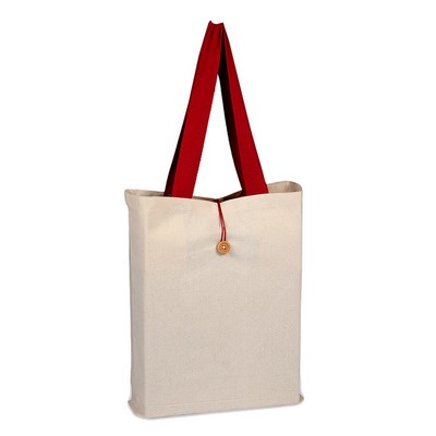 ButtonUp Canvas Tote - Blank (15" x 16" x 3")