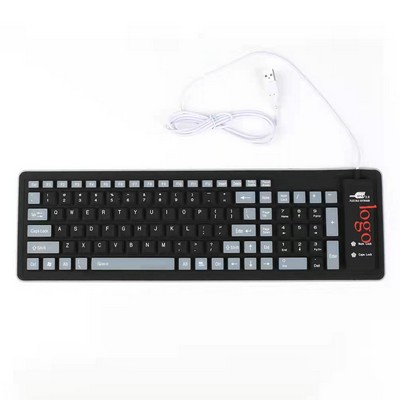 USB Silicone Flexible Foldable Keyboard