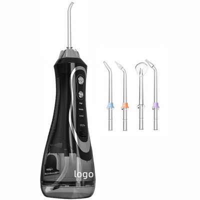 Water Flosser Portable Dental Oral Irrigator, Rechargeable Waterproof Teeth Cleaner for Home and Tra