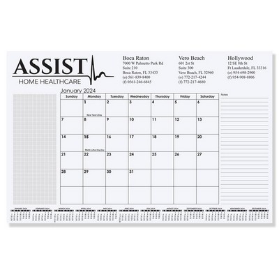 Small Calendar Desk Pads (16 ¾" x 10 7/8")