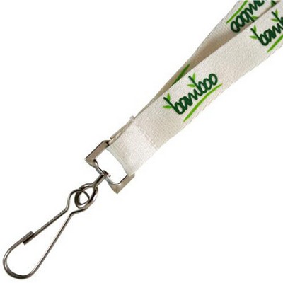 Silkscreened Bamboo Fiber Lanyard-1" W x 18" Long