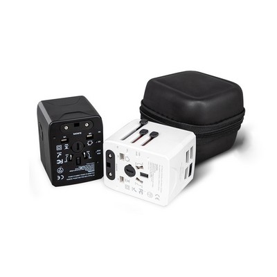 International Travel Power Adapter With 3 USB and 1 Type C Ports