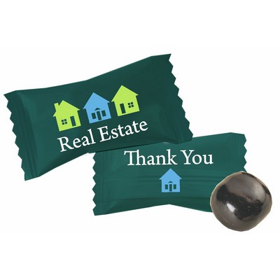 Chocolate Buttermint Candy - Custom Wrapper