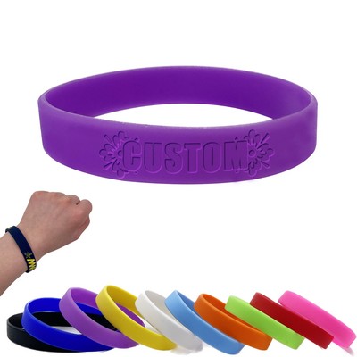 Debossed Silicone Wristbands