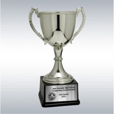 16 3/4" Silver Completed Zinc Cup Trophy
