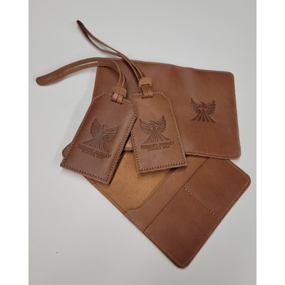 Book Jacket Style Leather Passport Cover