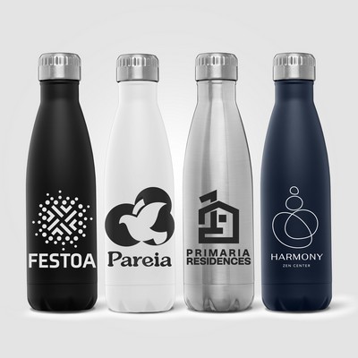 Ibiza Recycled - 22 oz. Single-Wall Stainless Water Bottle - Silkscreen