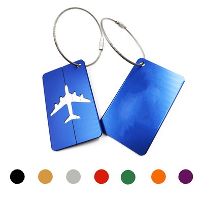 Durable Airplane Aluminum Luggage Tag