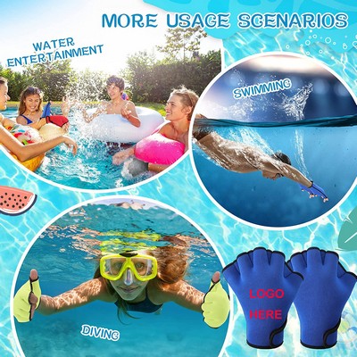 Webbed Swimming Resistance Gloves
