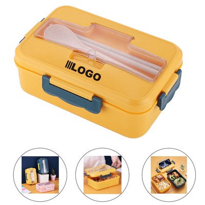 Japanese Pp Lunch Box With Spoon And Chopsticks