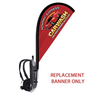 Backpack - Replacement Tear Drop Flag Only-Double Sided