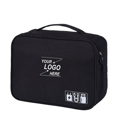 Polyester Travel Gadget and Cable Organizer Case