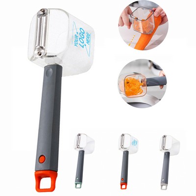 Multifunctional Vegetable and Fruit Peeler with Storage Container