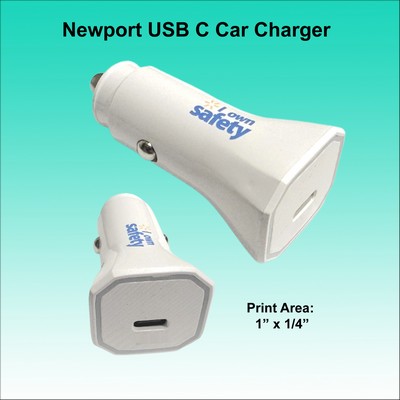 Newport Car Charger USB C No Extra Tariff