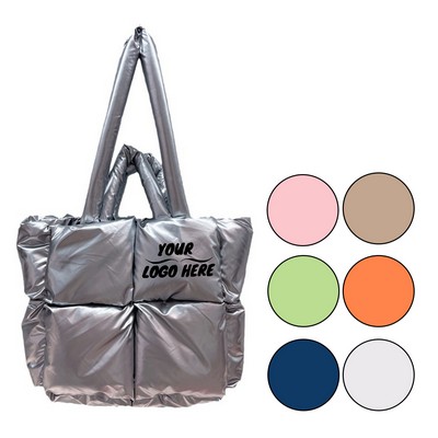 Down Puffer Quilted Handbag