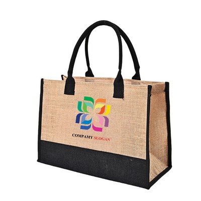 Large Jute Tote Bag