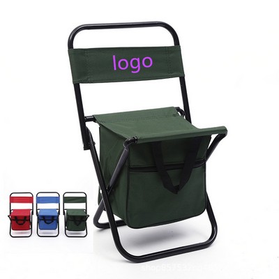 Folding Chair With Cooler Bag