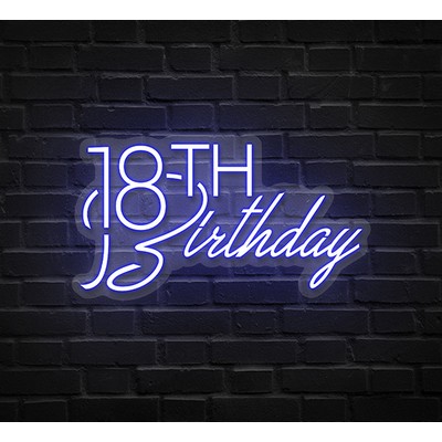 18th Birthday Neon Sign