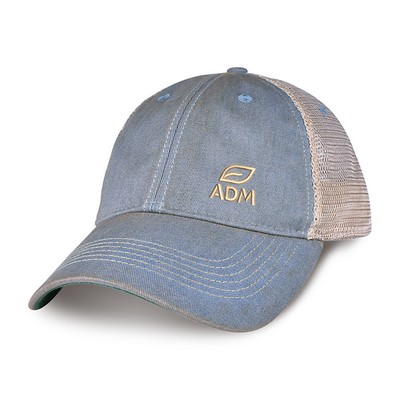 Merrimack Hat Co.® Austin Vintage Trucker - Sky Blue-Tan